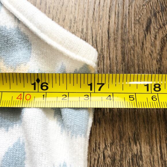 DD Designs Womens Small Blue Yellow Leopard Print V-Neck Sleeveless Tank Top - Picture 4 of 6